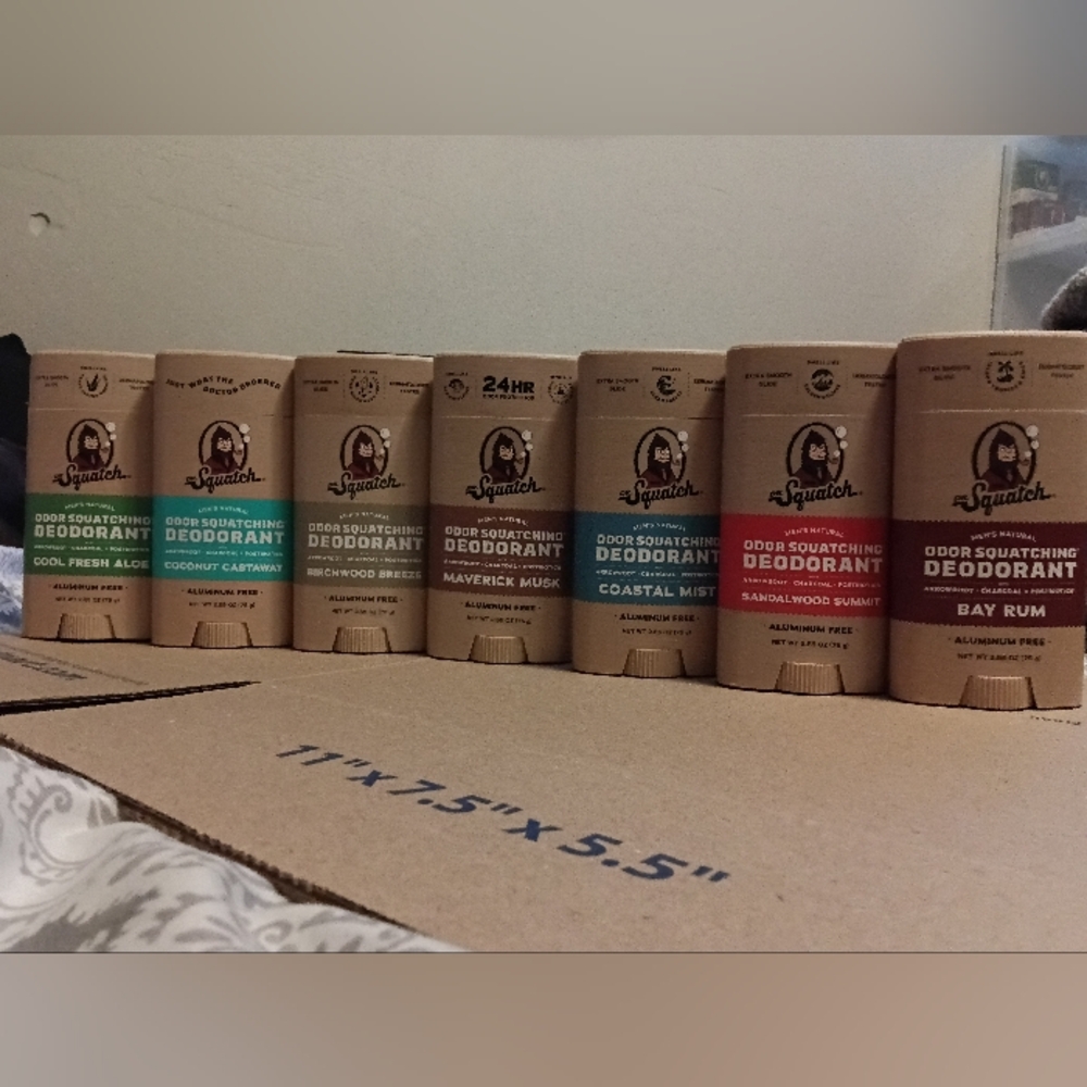 Dr. Squatch  Deodorant 7 Pack Bundle Nwt